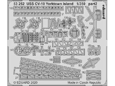 USS CV-10 Yorktown island 1/350 - Trumpeter - image 2