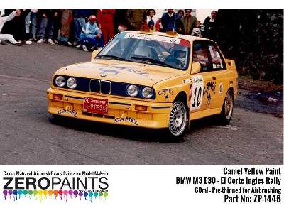 1446 Camel Yellow For Bmw M3 E30 - El Corte Ingles Rally - image 1