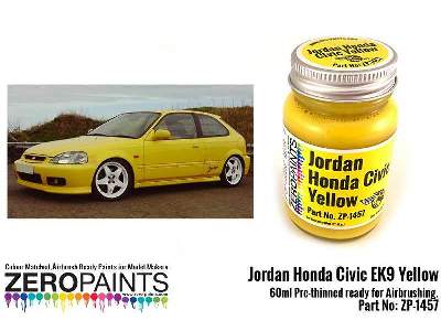 1457 Jordan Honda Civic Yellow - image 1