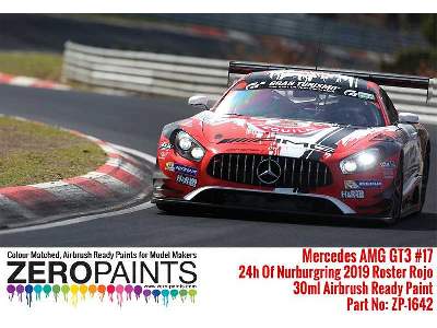 1642 Mercedes Amg Gt3 17 Adac Total 24h Of Nurburgring 2019 Red - image 2