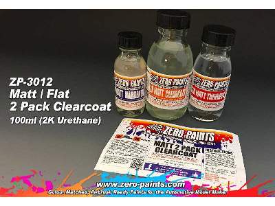 3012 Matt/ Flat 2 Pack Clearcoat (2k Urethane) - image 1