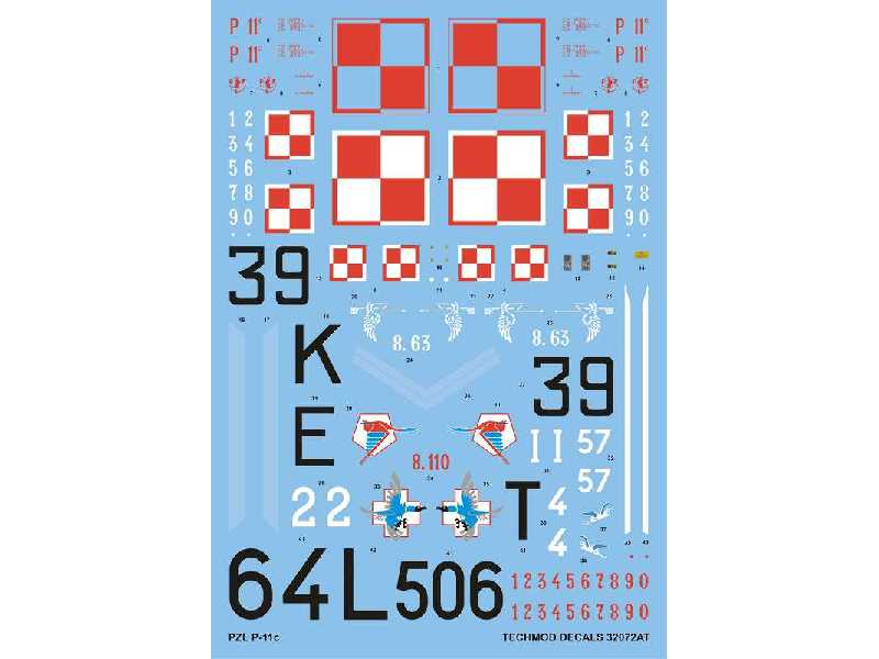 Decals - PZL P.11C - image 1 Decals - PZL P.11C - image 1