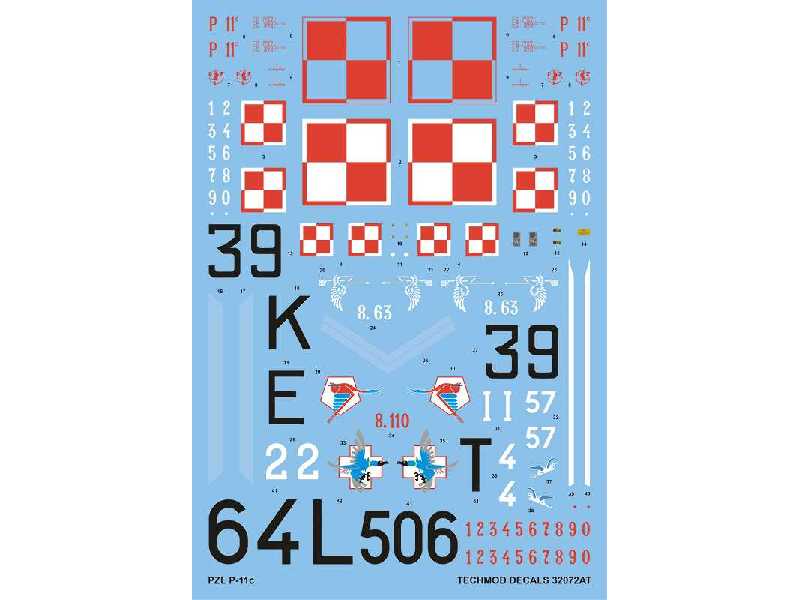 Decals - PZL P.11C - image 1