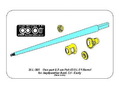 8,8cm One part Pak 43/3 L/71 barrel for Jagdpanther Ausf G1 - image 11