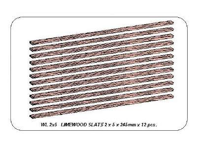 Limewood slats 2 x 4 x 245mm x 12 pcs. - image 5
