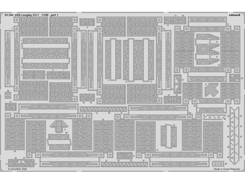 USS Langley CV-1 1/350 - Trumpeter - image 1