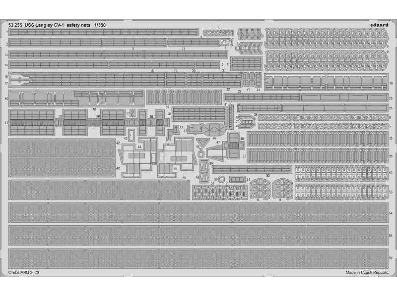 USS Langley CV-1 safety nets 1/350 - Trumpeter - image 1