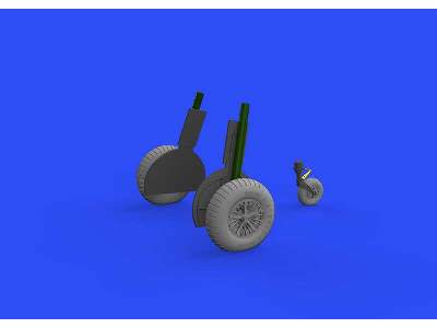 Bf 108 wheels spoked 1/32 - Eduard - image 2