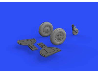 Bf 108 wheels spoked 1/32 - Eduard - image 3