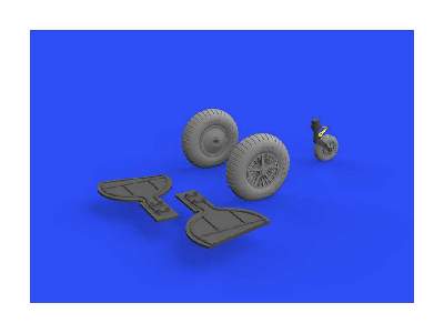 Bf 108 wheels spoked 1/32 - Eduard - image 6