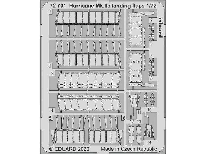 Hurricane Mk. IIc landing flaps 1/72 - image 1