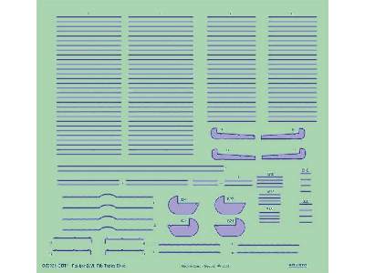 Fokker D. VII rib tapes blue 1/72 - image 1