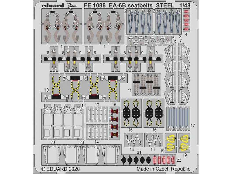 EA-6B seatbelts STEEL 1/48 - image 1