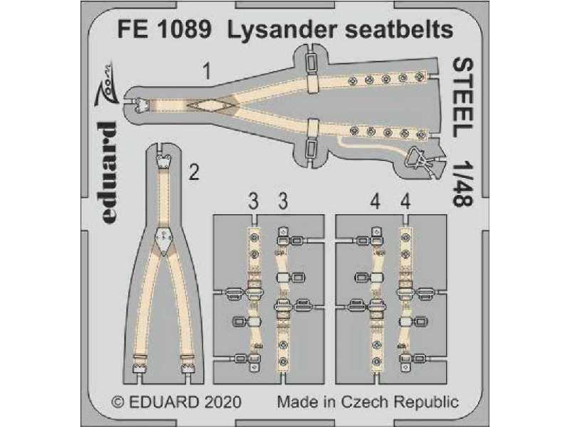 Lysander seatbelts STEEL 1/48 - image 1