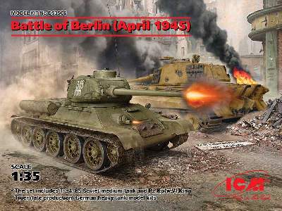 Battle of Berlin - April 194 - T-34-85, King Tiger - image 1