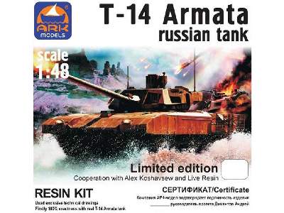 T-14 Armata Russian Tank With Resin Kit Limited Edition - image 1