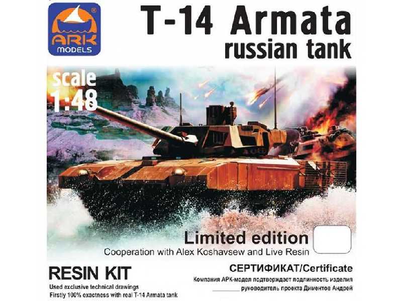 T-14 Armata Russian Tank With Resin Kit Limited Edition - image 1
