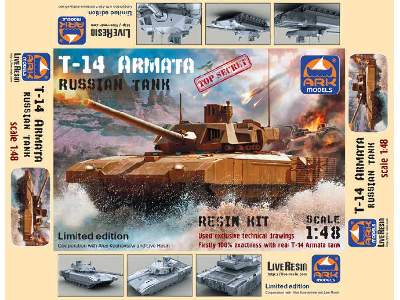 T-14 Armata Russian Tank With Resin Kit Limited Edition - image 2
