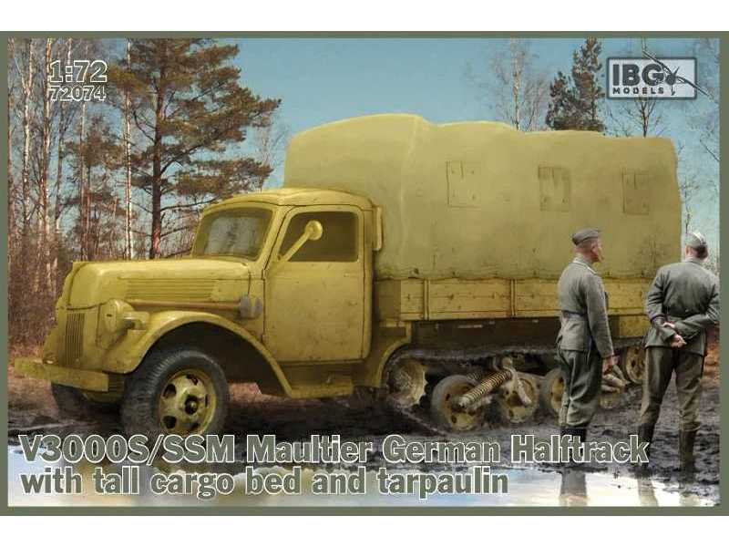 V3000S/SSM Maultier Half Track with tall cargo bed and tarpaulin - image 1