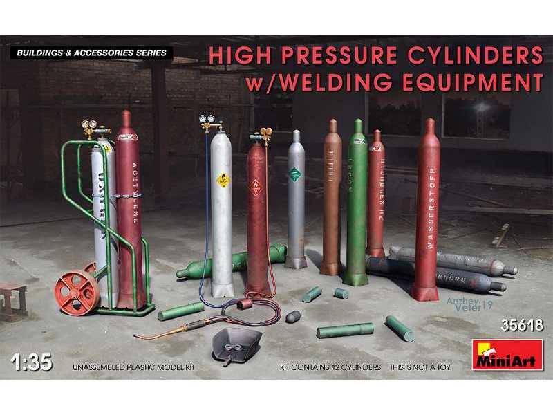 High Pressure Cylinders W/welding Equipment - image 1
