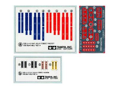 Seat Belt Set A - Photo-Etched Parts  - image 1