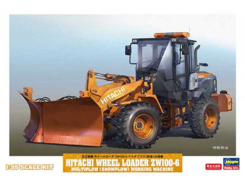 Hitachi Wheel Loader Zw100-6 Multiplow (Snowplow) Working Machin - image 1