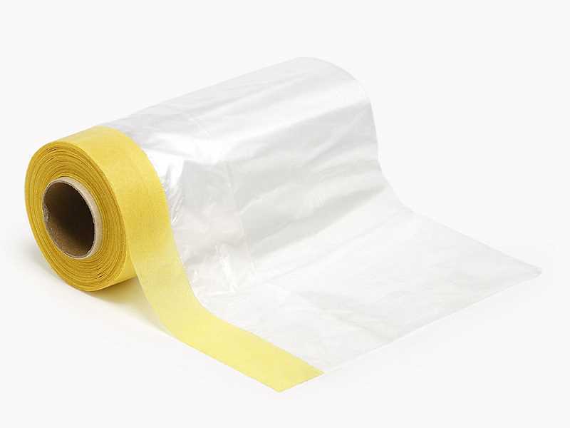 Masking Tape w/Plastic Sheeting 150mm - image 1