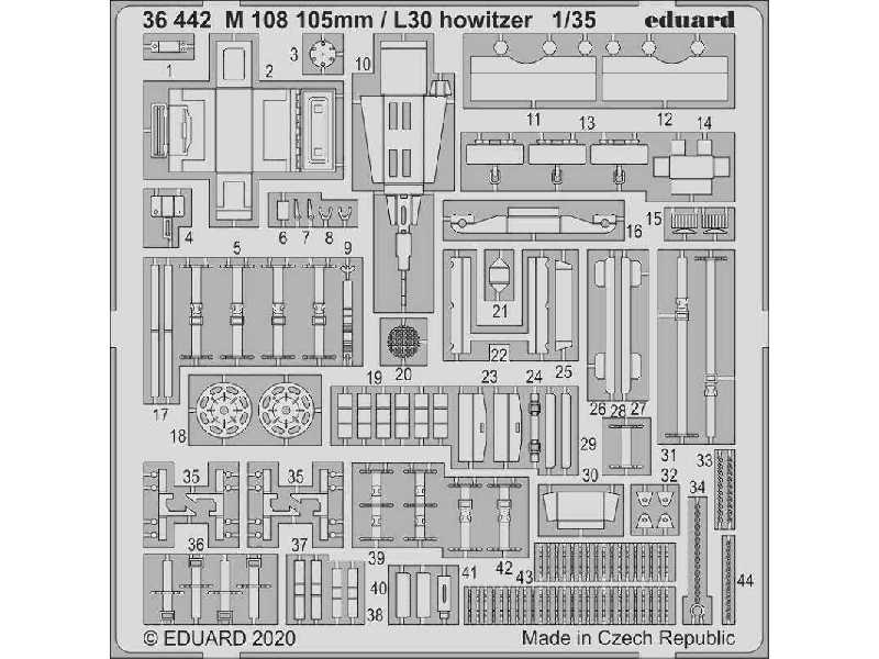 M 108 105mm / L30 howitzer 1/35 - Afv Club - image 1