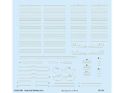 Fokker D. VII rib tapes linen 1/72 - image 1