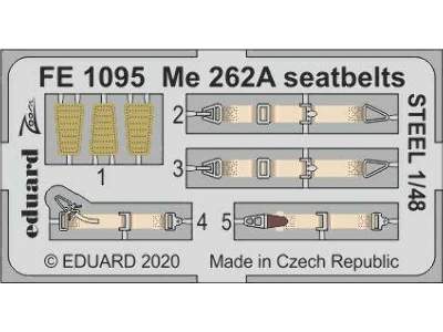 Me 262A seatbelts STEEL 1/48 - image 1