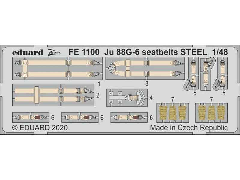 Ju 88G-6 seatbelts STEEL 1/48 - image 1