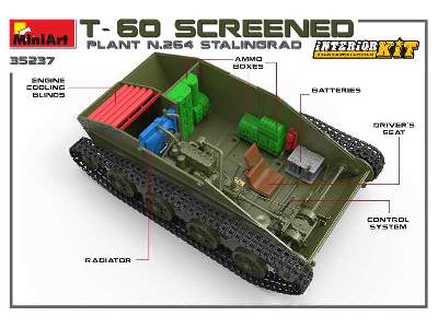 T-60 Screened (Plant No.264 Stalingrad) Interior Kit - image 31