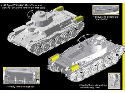 IJA Type 97 "Chi-Ha" w/57mm Gun and New Hull - image 11