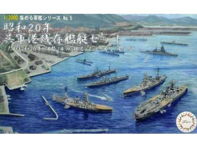 1945 Kure Naval Port Remnant Warship Set (Yamato 1945, Ise, Hyug - image 1