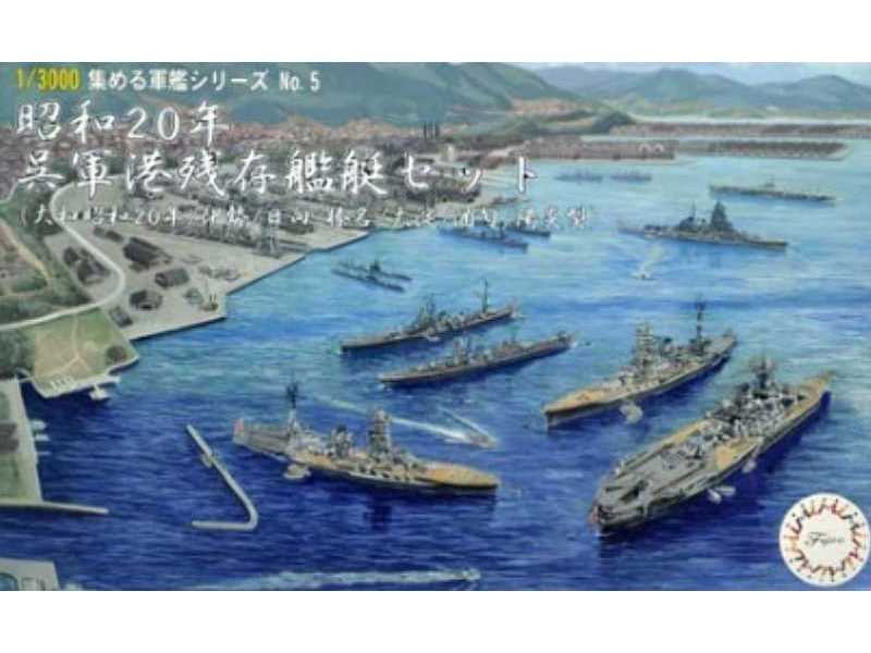 1945 Kure Naval Port Remnant Warship Set (Yamato 1945, Ise, Hyug - image 1