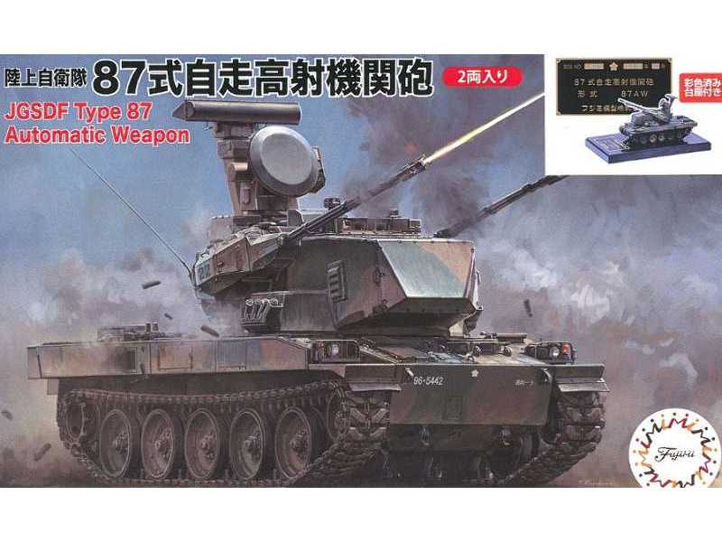 Jgsdf Type 87 Self-propelled Anti-aircraft Gun (With Painted Ped - image 1