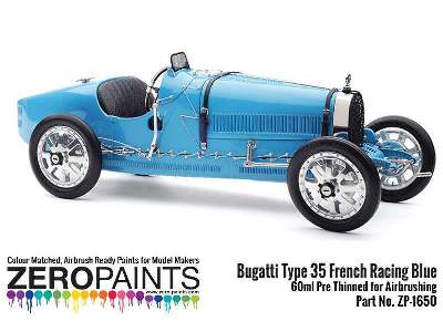 1650 Bugatti Type 35 French Racing Blue - image 1