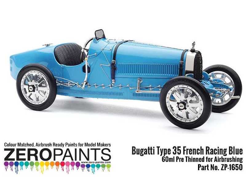 1650 Bugatti Type 35 French Racing Blue - image 1