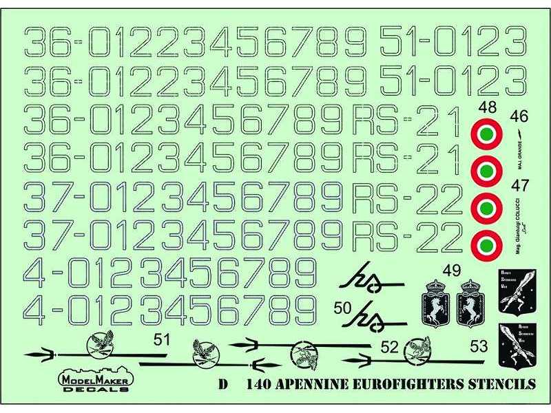 Apennine Eurofighters Generic Set - image 1