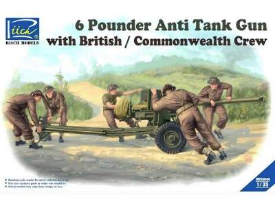 6 Pounder Anti Tank Gun With British / Commonwealth Crew - image 1