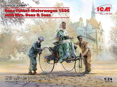 Benz Patent-Motorwagen 1886 with Mrs. Benz & Sons - image 1