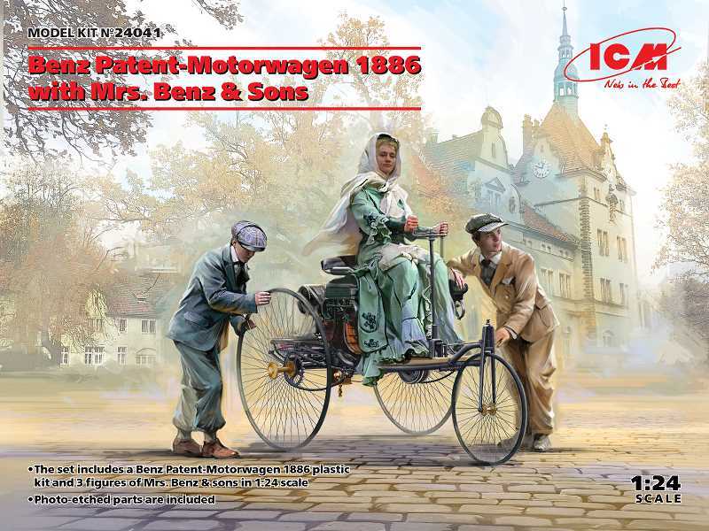 Benz Patent-Motorwagen 1886 with Mrs. Benz & Sons - image 1