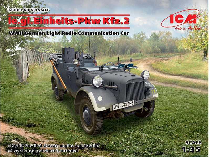 le.gl.Einheitz-Pkw Kfz.2, WWII German Light Radio Communication  - image 1