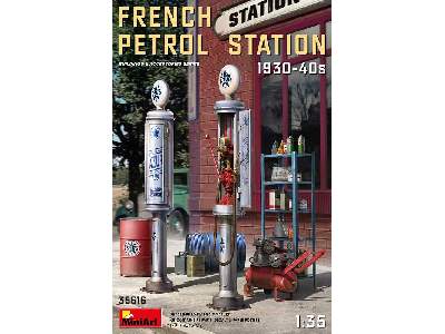 French Petrol Station 1930-40s - image 1