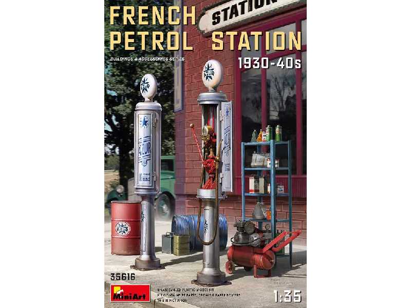 French Petrol Station 1930-40s - image 1