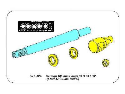 German 105mm Barrel leFH 18 L/28 (StuH 42 G Late model) - image 4