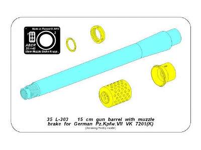 150mm Barrel with muzzle brake for Pz.Kpfw. VII VK 7201 (K) - image 14