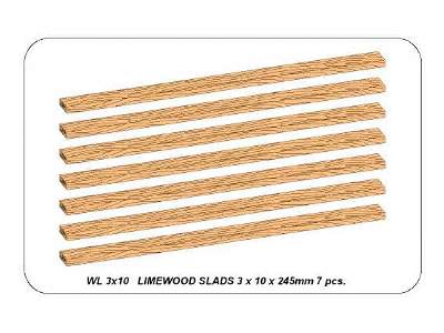 Limewood slats 3 x 10 x 245mm x 7 pcs. - image 5