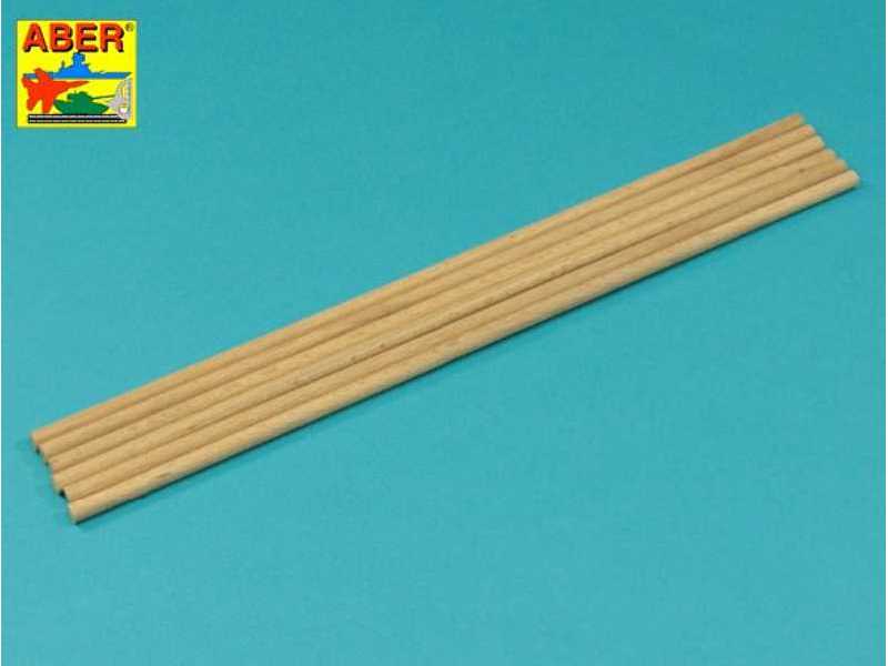 Wood round rods dia. 5mm length 245mm x 6 pcs. - image 1