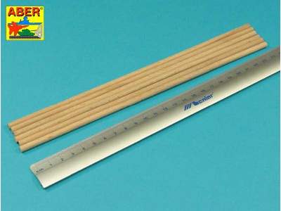 Wood round rods dia. 5mm length 245mm x 6 pcs. - image 2